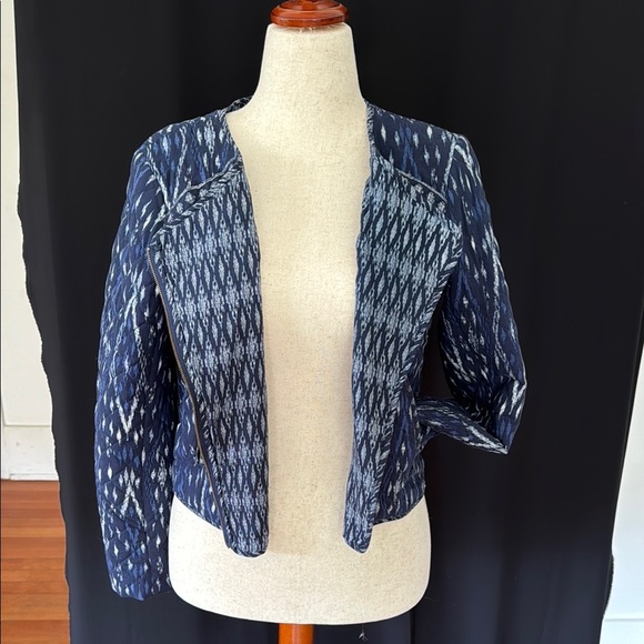 SOFT JOIE Blue Patterned Women's Jacket, medium - Picture 7 of 8